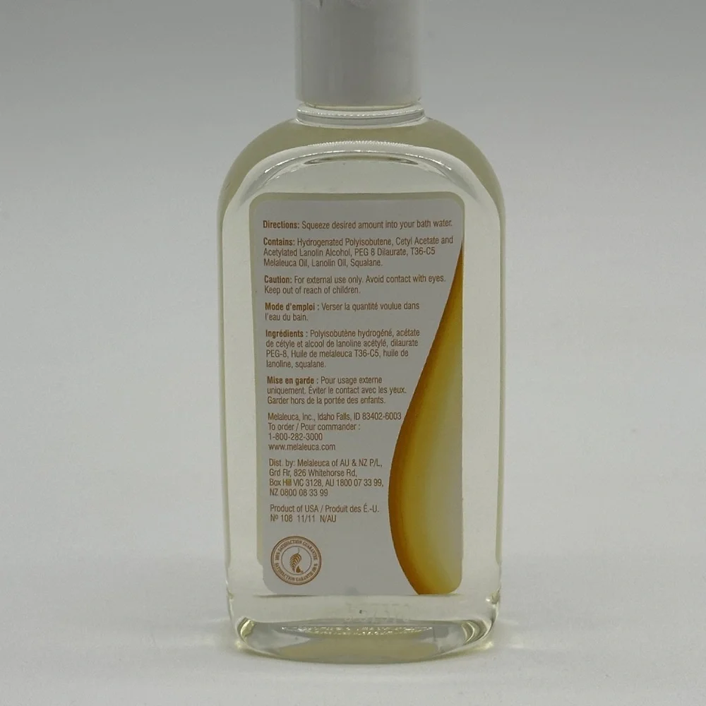 Melaleuca Renew Intensive Skin Therapy Bath‎ Oil 4oz w/ Melaleuca Tea Tree Oil
